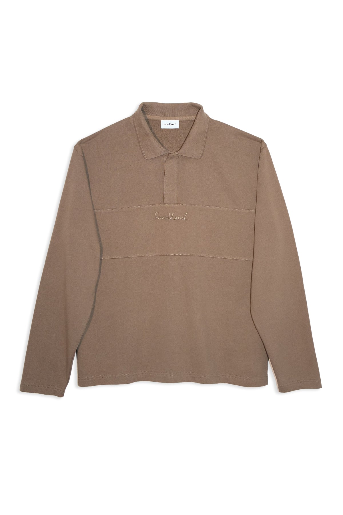 SOULLAND ADDY LS polo shirt Sweatshirt/hoodie Brown