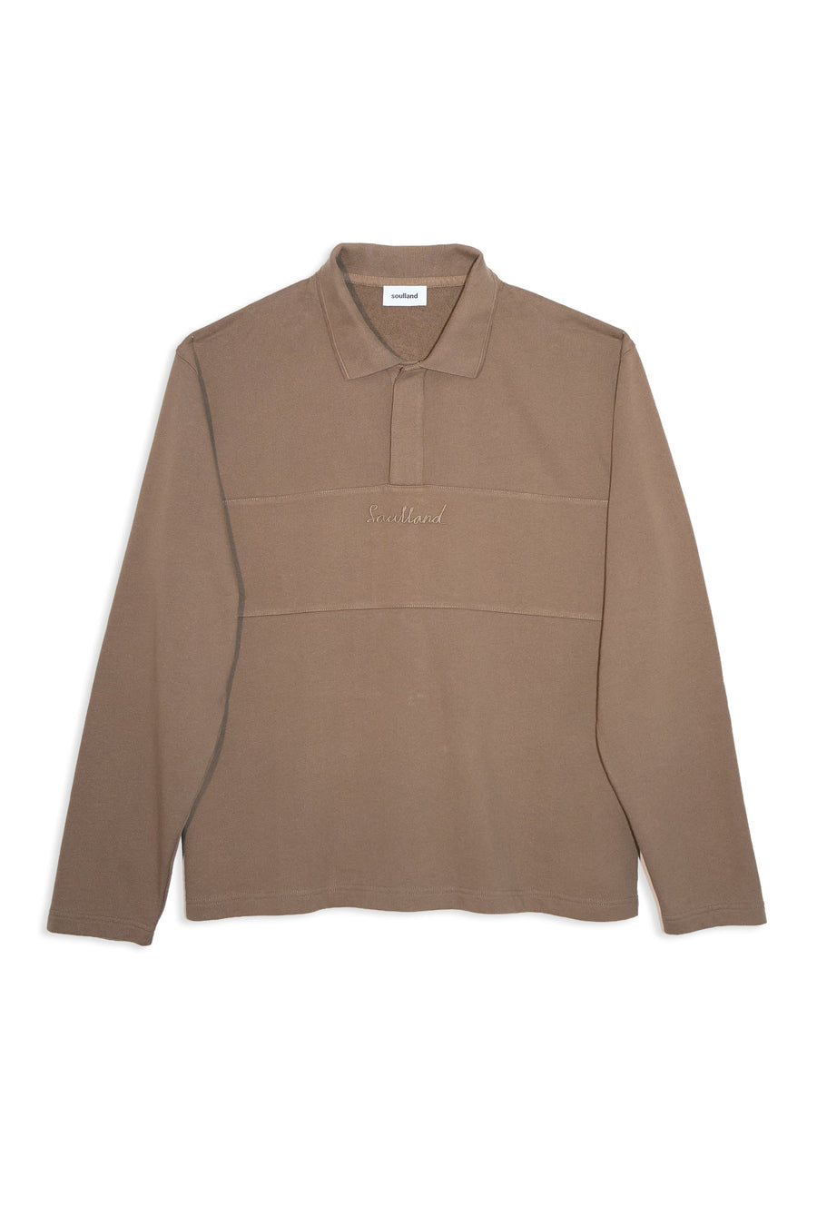 SOULLAND ADDY LS polo shirt Sweatshirt/hoodie Brown