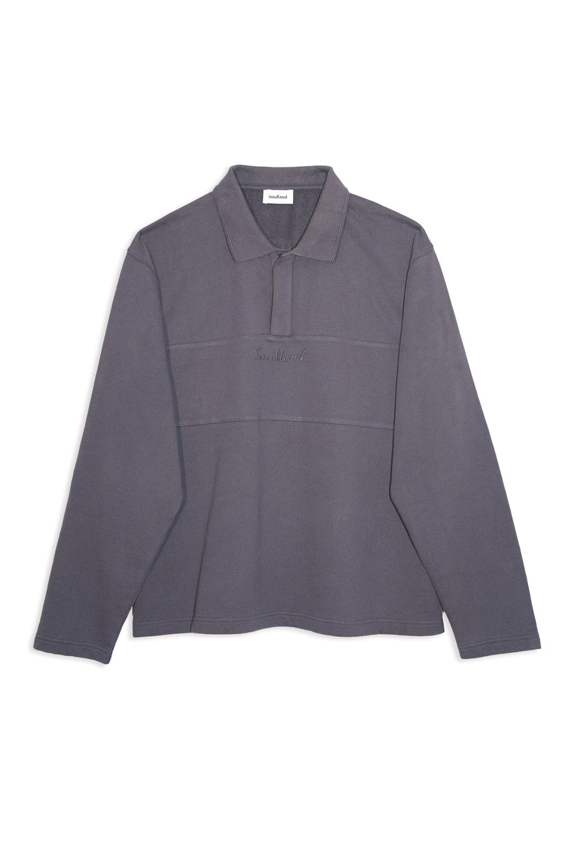 SOULLAND ADDY LS polo shirt Sweatshirt/hoodie Grey