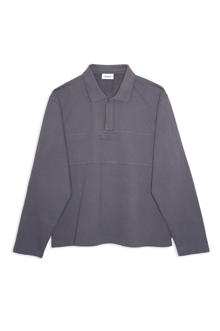 SOULLAND ADDY LS polo shirt Sweatshirt/hoodie Grey