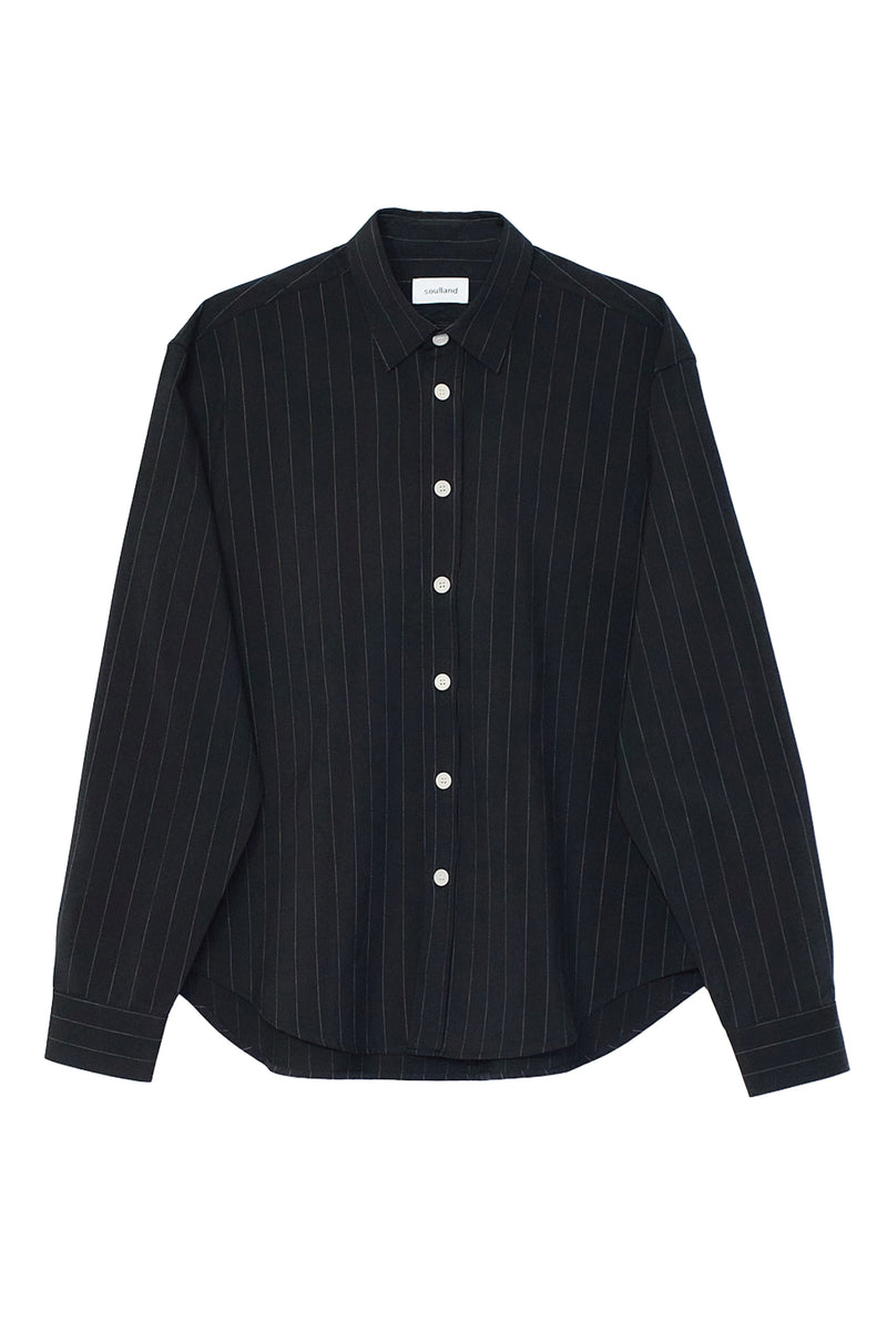 SOULLAND ALBERT l/s shirt deadstock Shirt Black