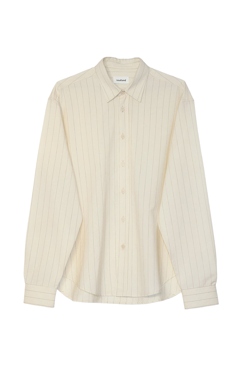 SOULLAND ALBERT l/s shirt deadstock Shirt White