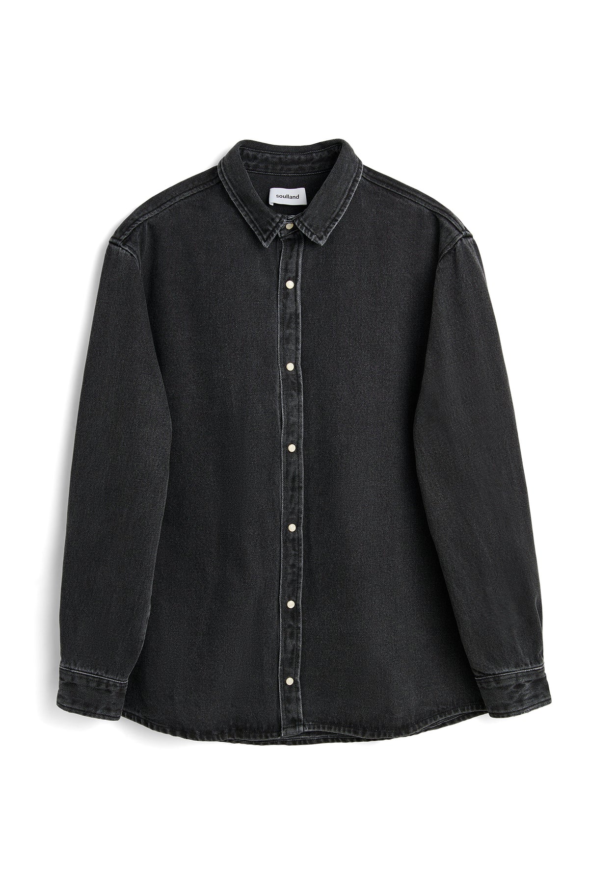 SOULLAND DAMON denim shirt Shirt Grey