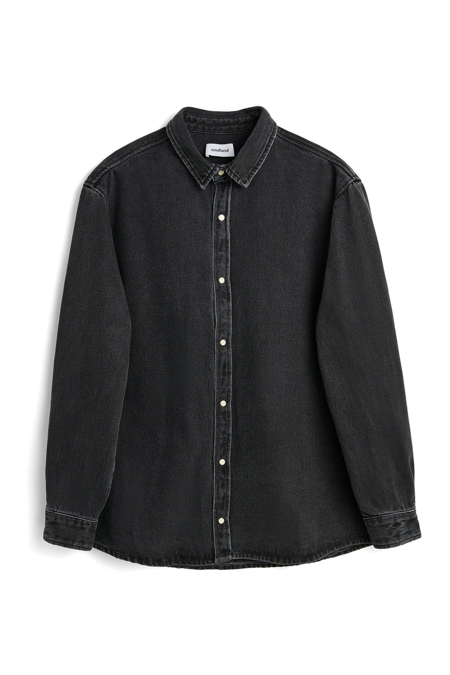 SOULLAND DAMON denim shirt Shirt Grey