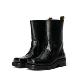 SOULLAND DELAWARE croco boots Footwear Black