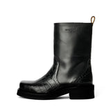 SOULLAND DELAWARE croco boots Footwear Black