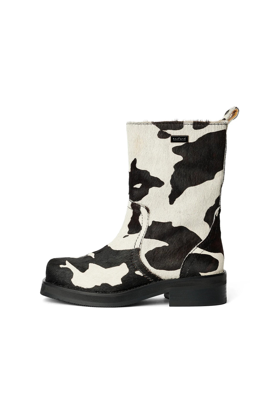 SOULLAND DELAWARE pony boots Footwear White multi