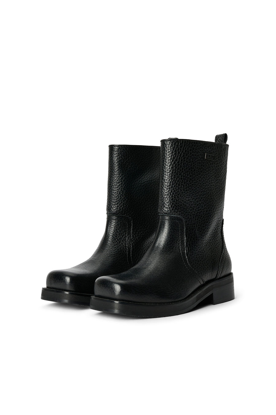 SOULLAND DELAWARE structure leather boots Footwear Black