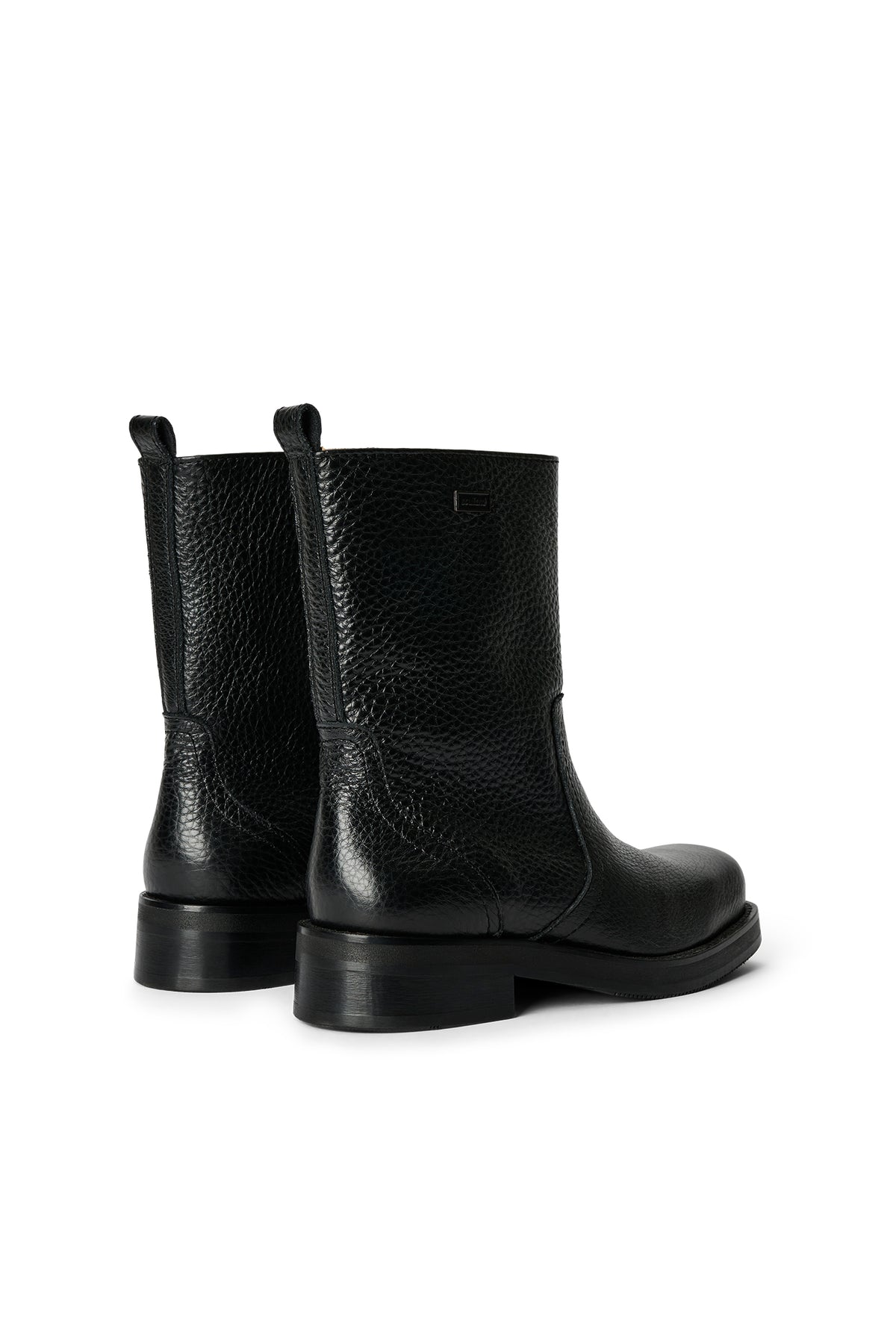 SOULLAND DELAWARE structure leather boots Footwear Black