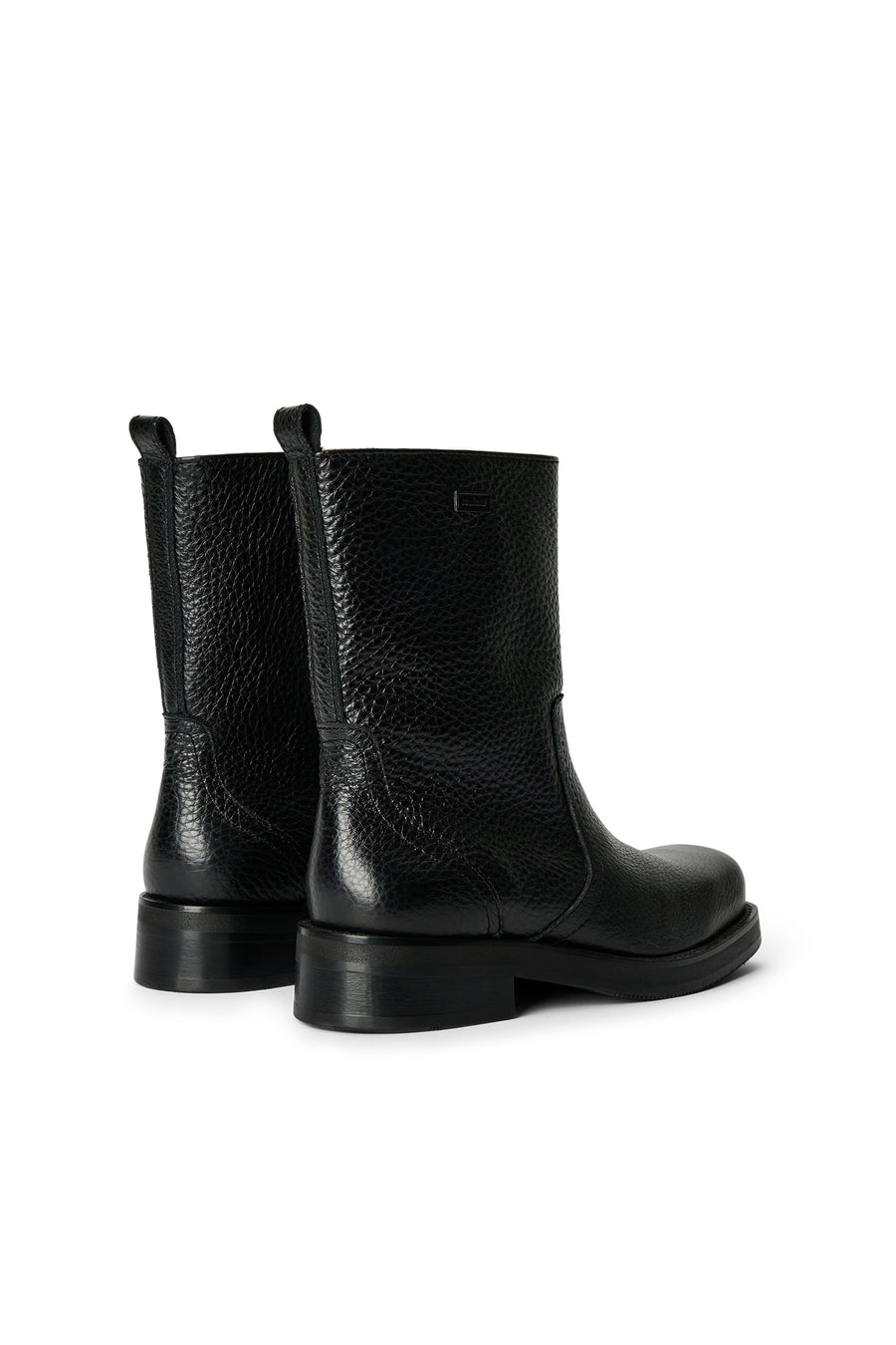 SOULLAND DELAWARE structure leather boots Footwear Black