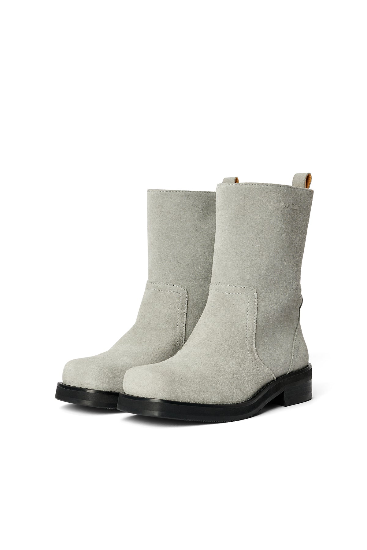 SOULLAND DELAWARE suede boots Footwear Grey