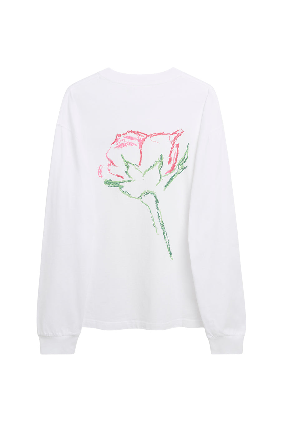 SOULLAND DEREK rose print T-shirt T-shirt White
