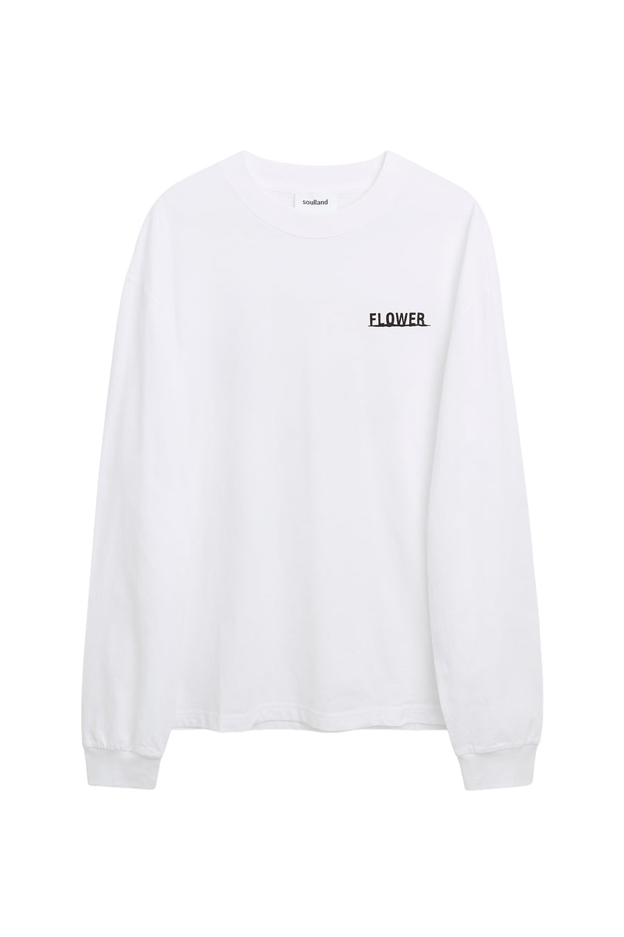 SOULLAND DEREK rose print T-shirt T-shirt White