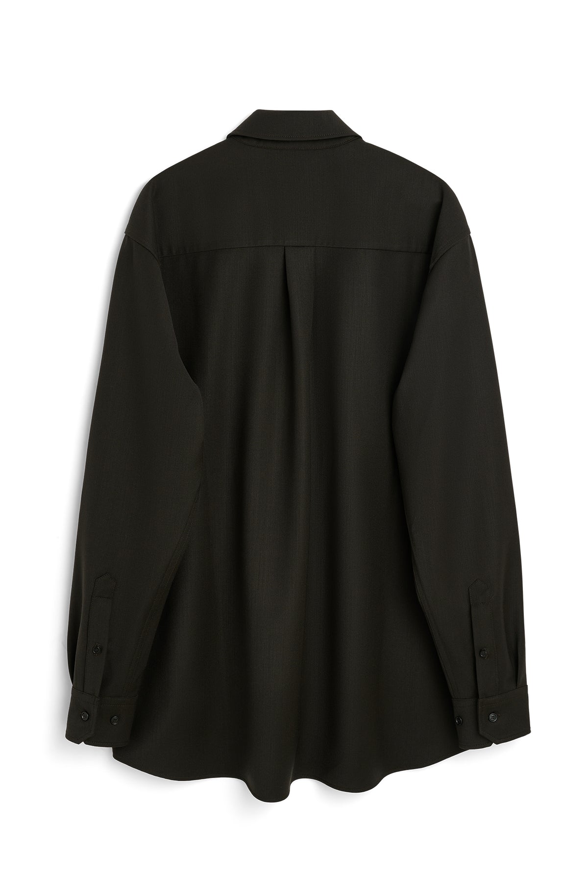 SOULLAND DERRY zip front overshirt Shirt Brown emroidered