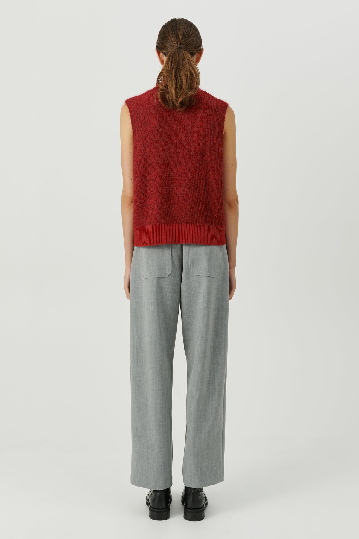 SOULLAND Eira Vest Knitwear Red