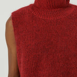 SOULLAND Eira Vest Knitwear Red