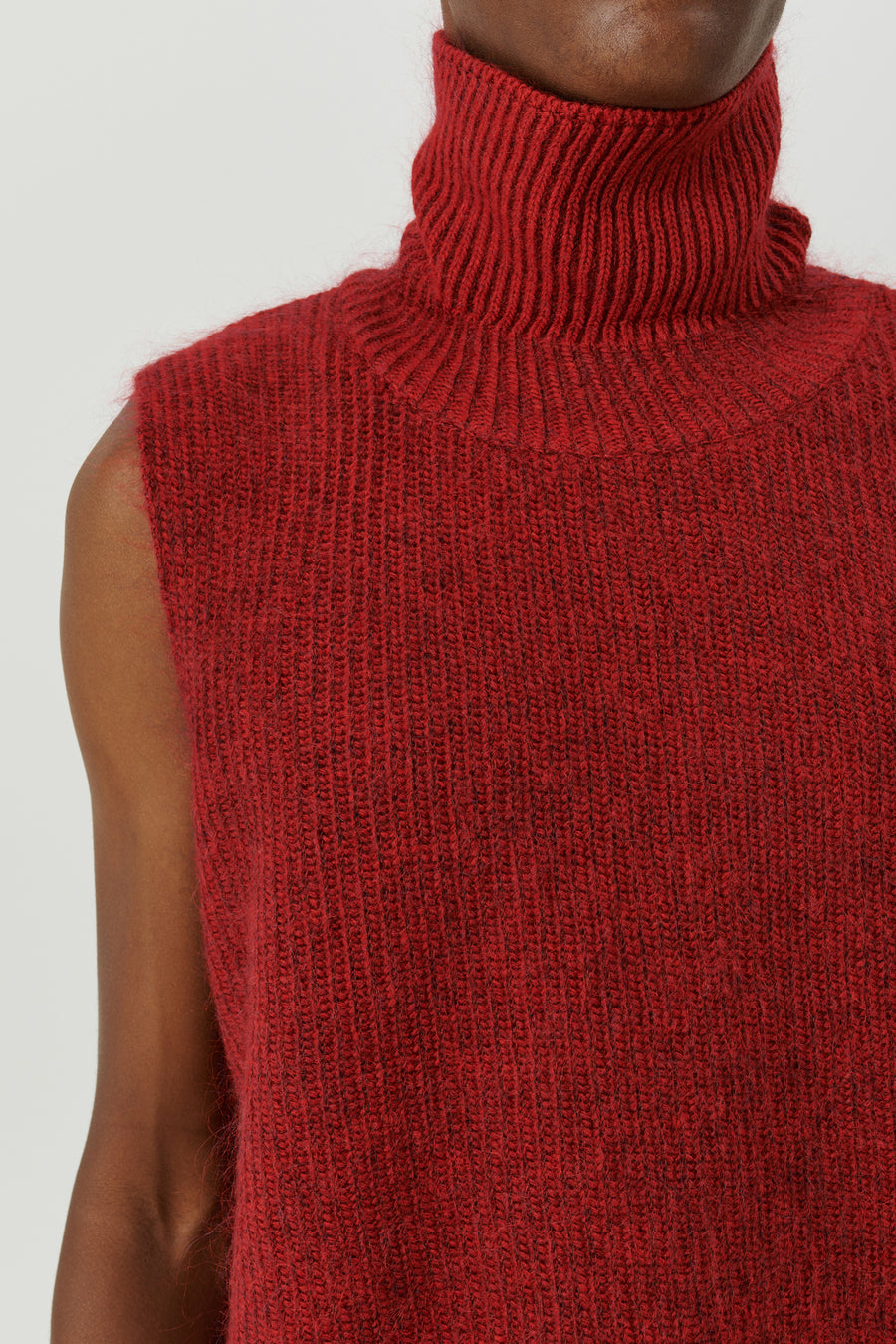 SOULLAND Eira Vest Knitwear Red