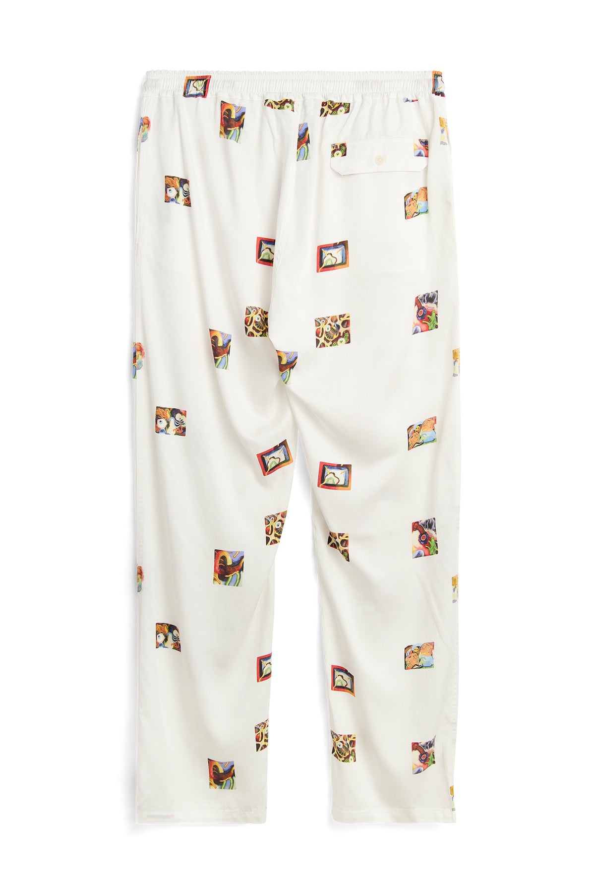 SOULLAND FADI Romain AOP Pants Off White