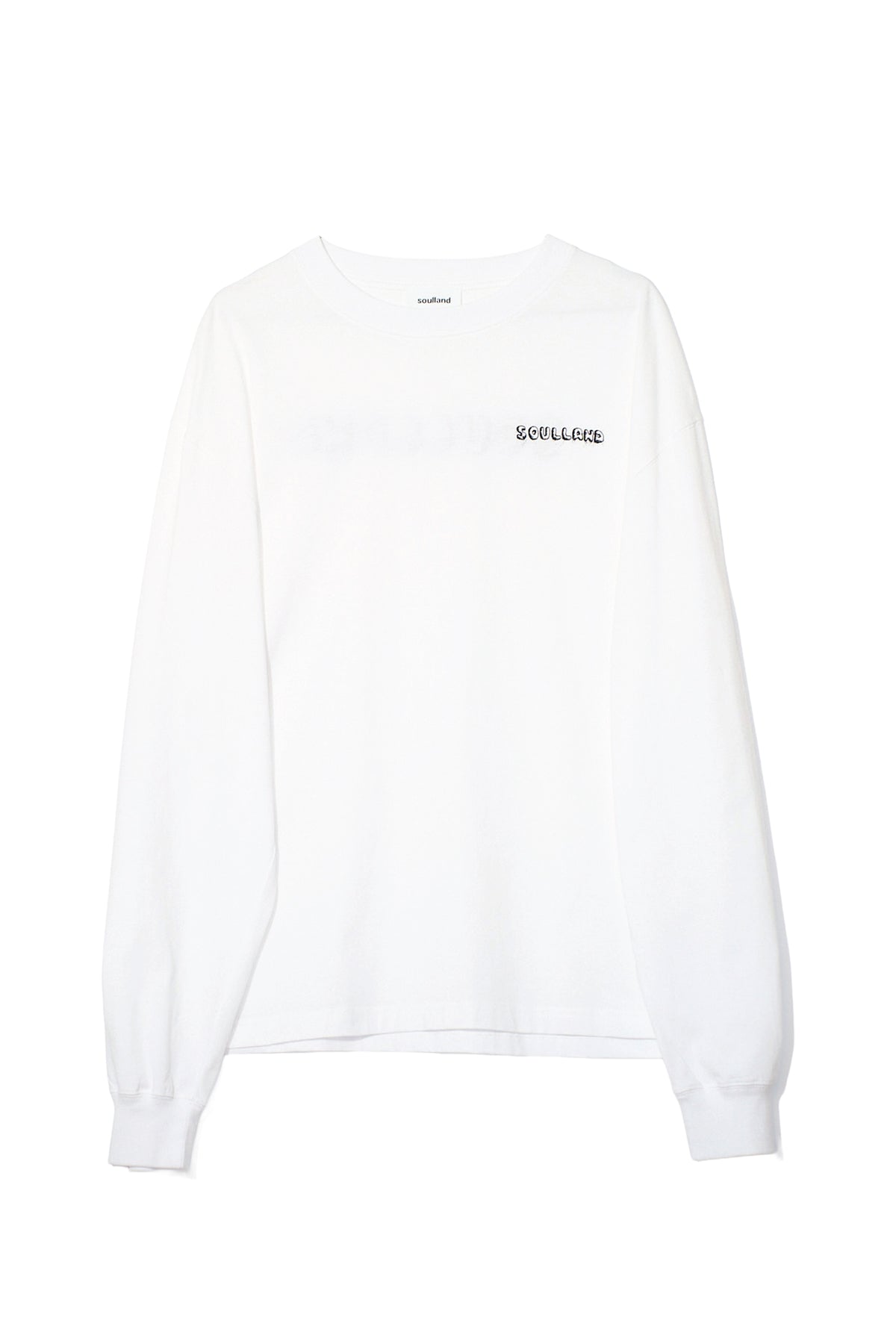 SOULLAND GRAFFITI L/S T-shirt T-shirt White