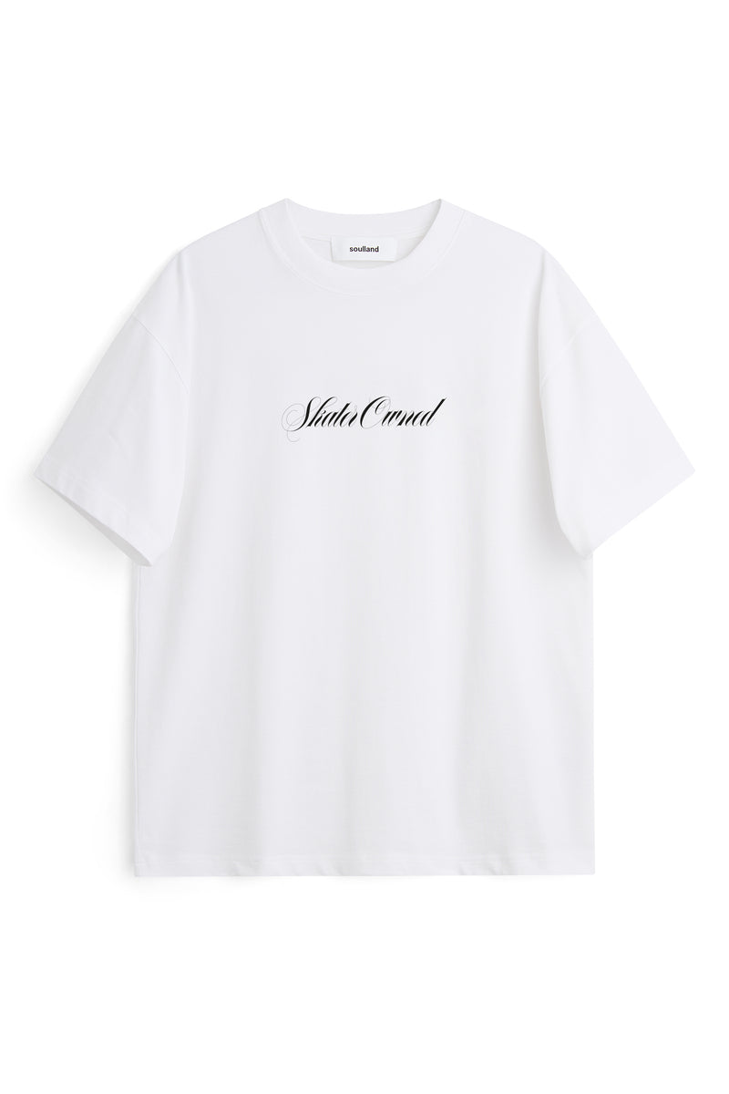 SOULLAND KAI SKATER T-shirt T-shirt White