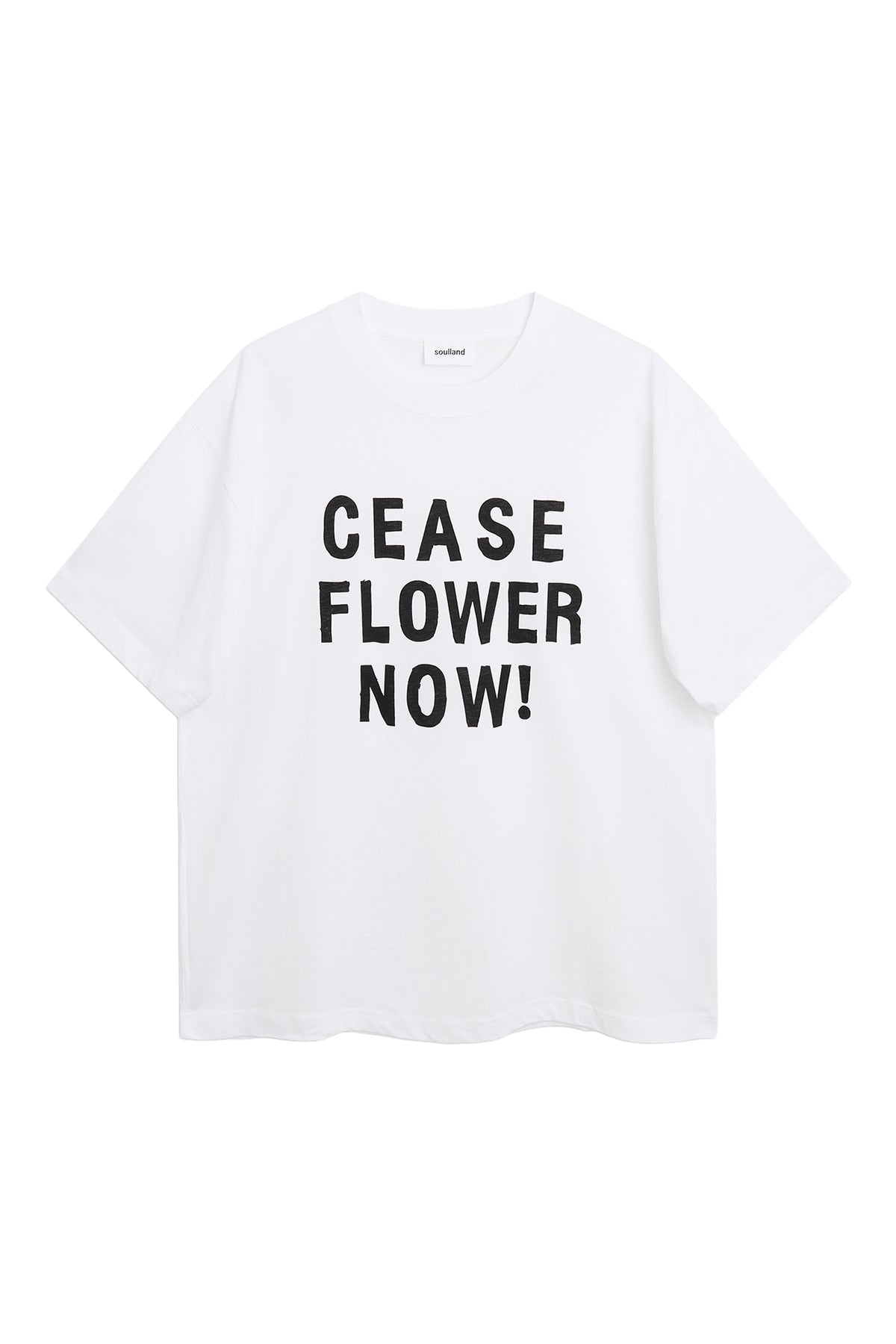 SOULLAND KAI cease flower now T-shirt T-shirt White