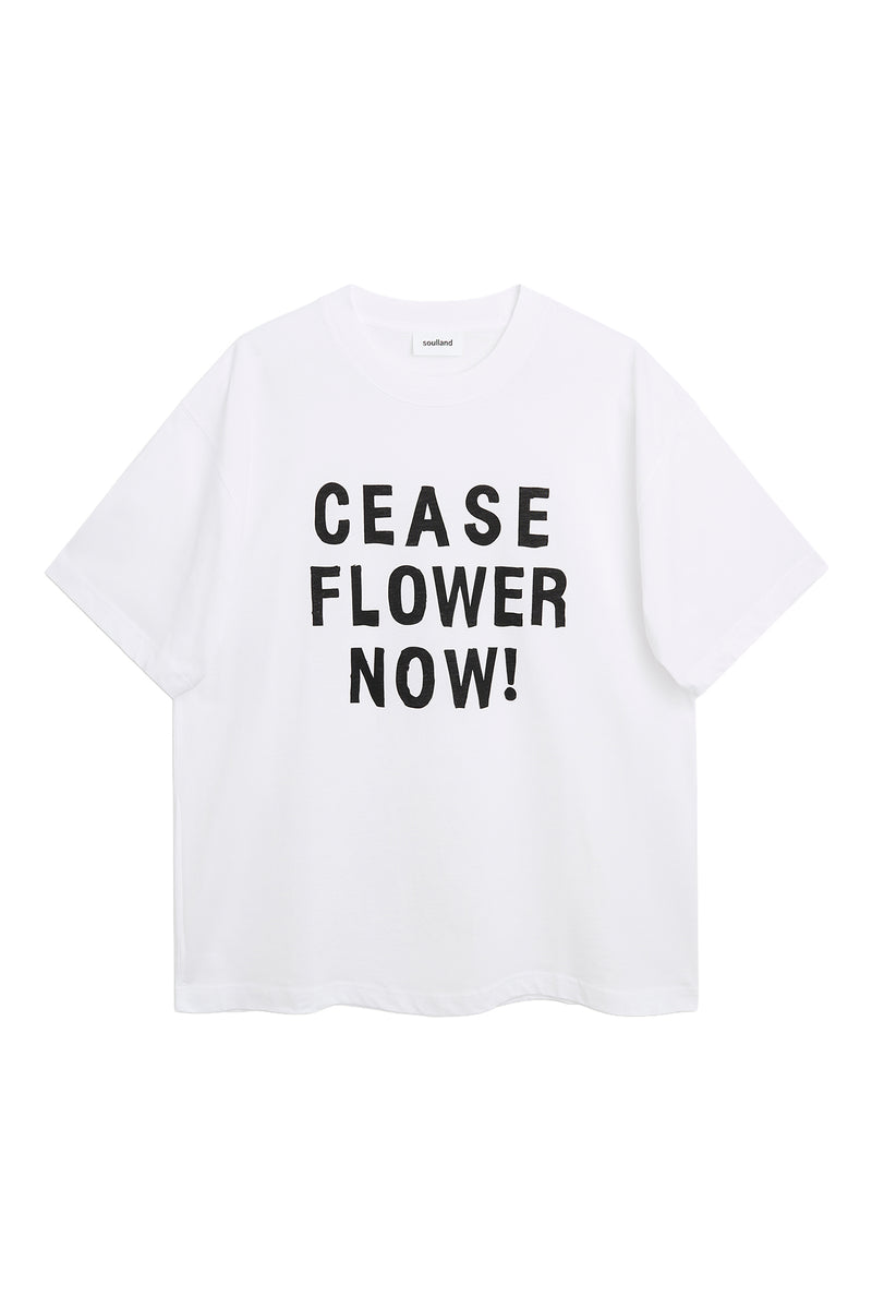 SOULLAND KAI cease flower now T-shirt T-shirt White