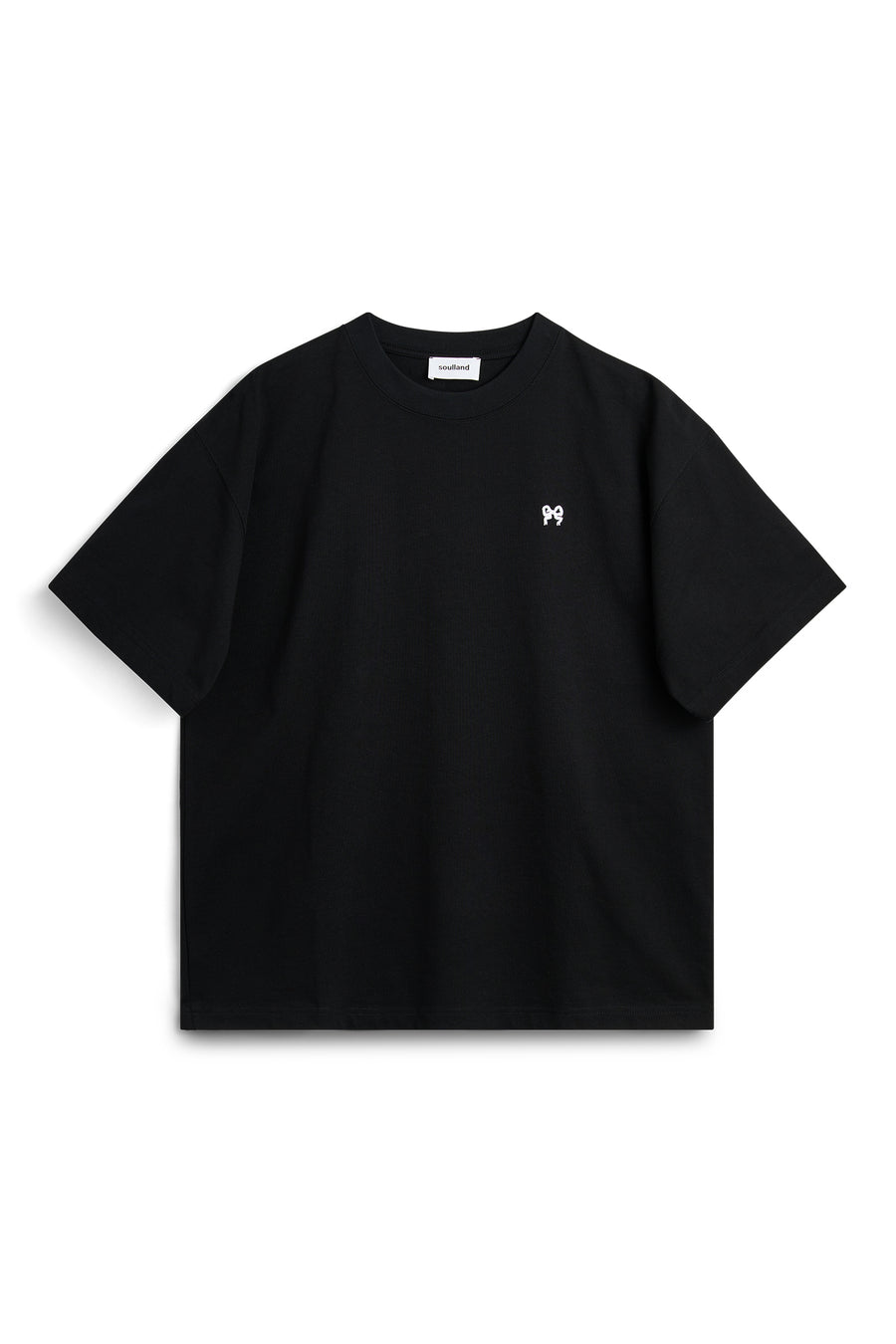 SOULLAND KAI embroidered bow T-shirt Black