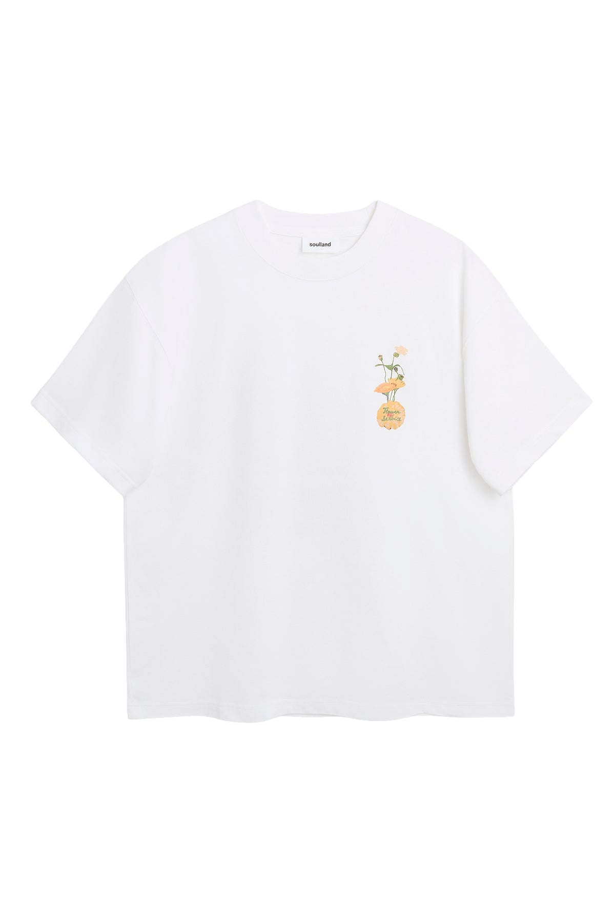 SOULLAND KAI flowerservice T-shirt T-shirt White