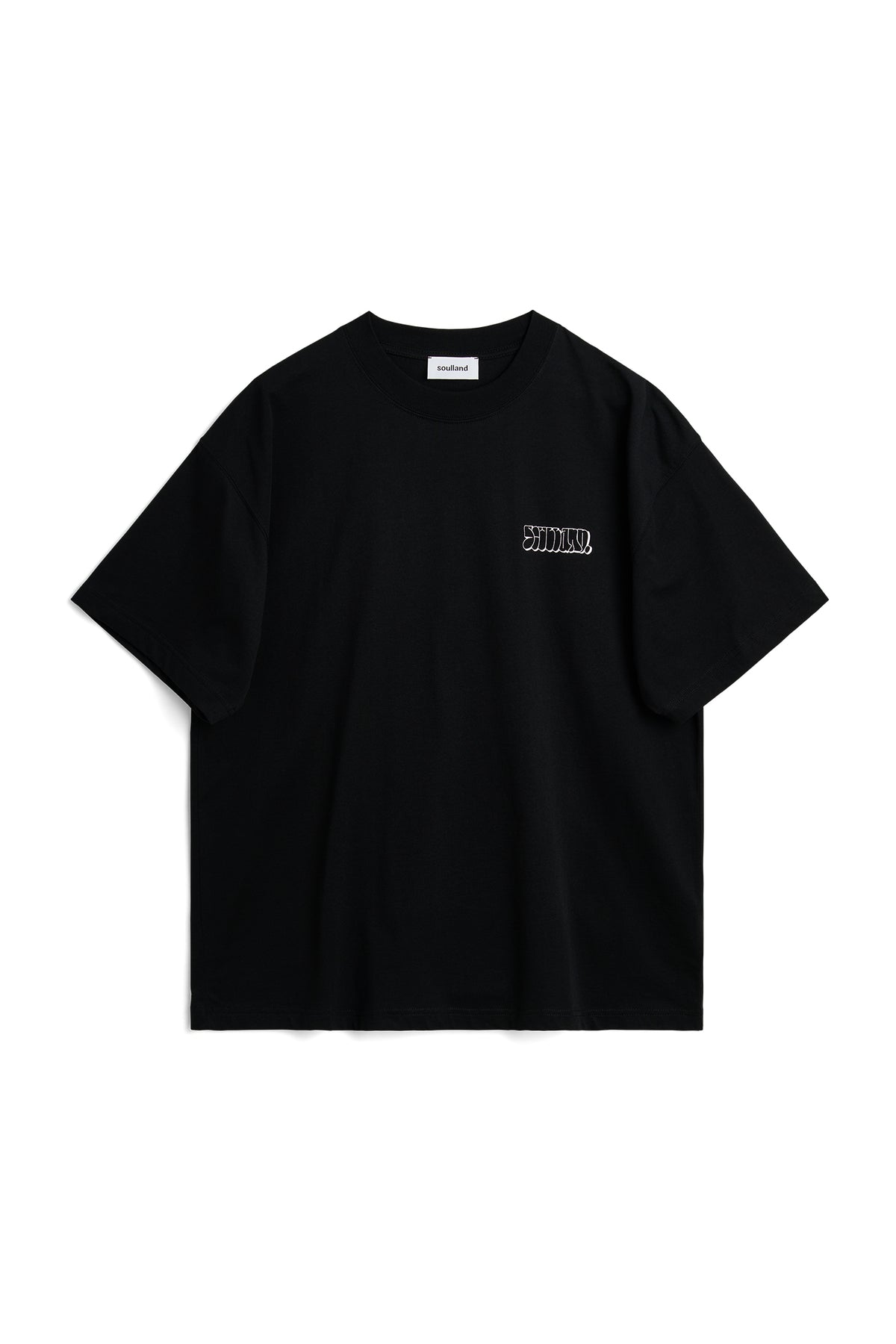 SOULLAND KAI grafitti front & back T-shirt Black