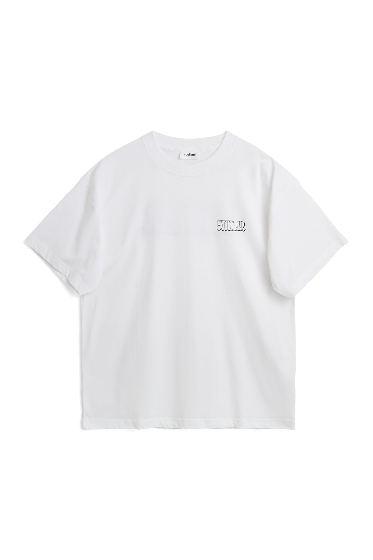 SOULLAND KAI grafitti front & back T-shirt White