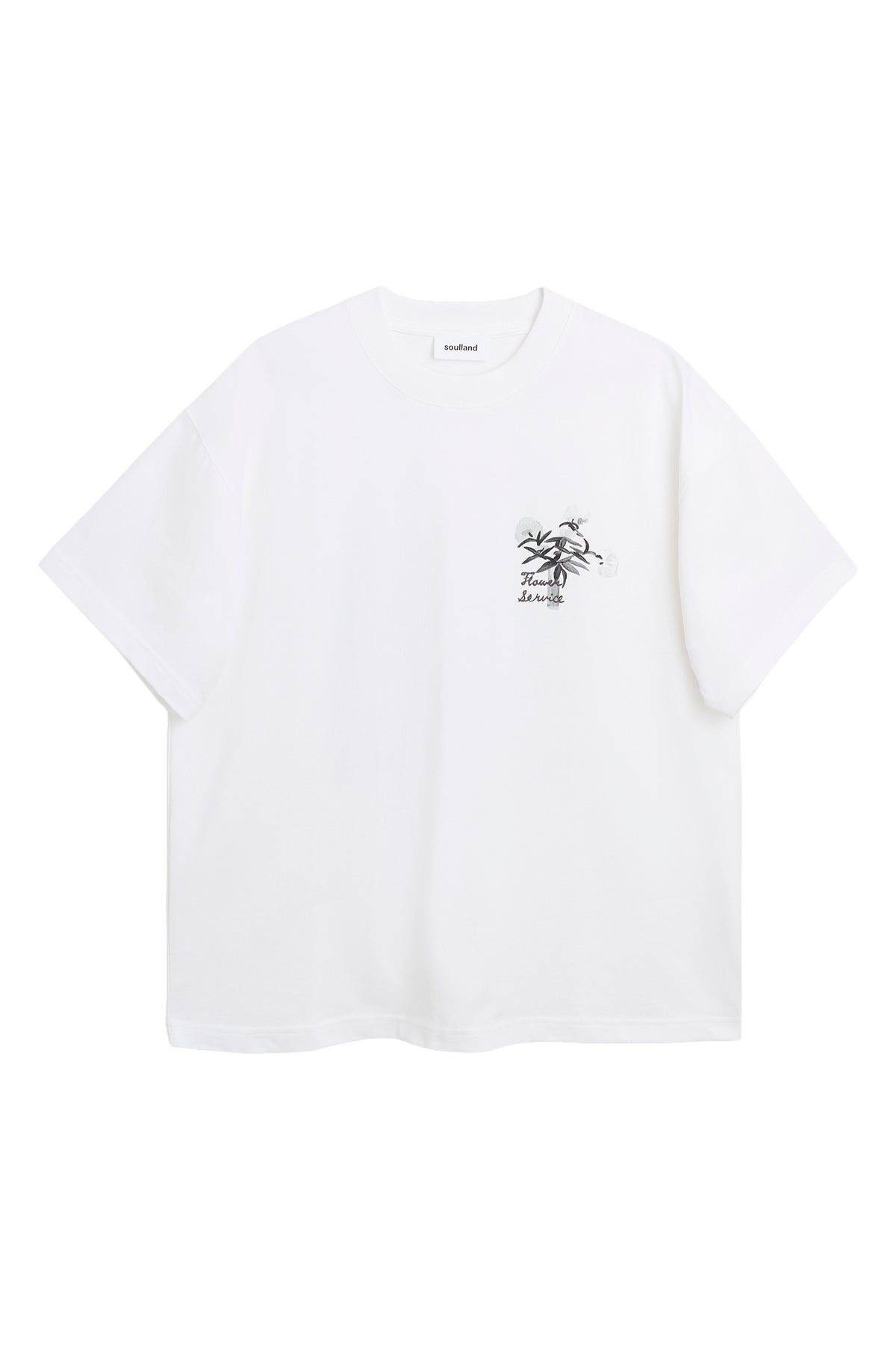 SOULLAND KAI monochrome T-shirt T-shirt White