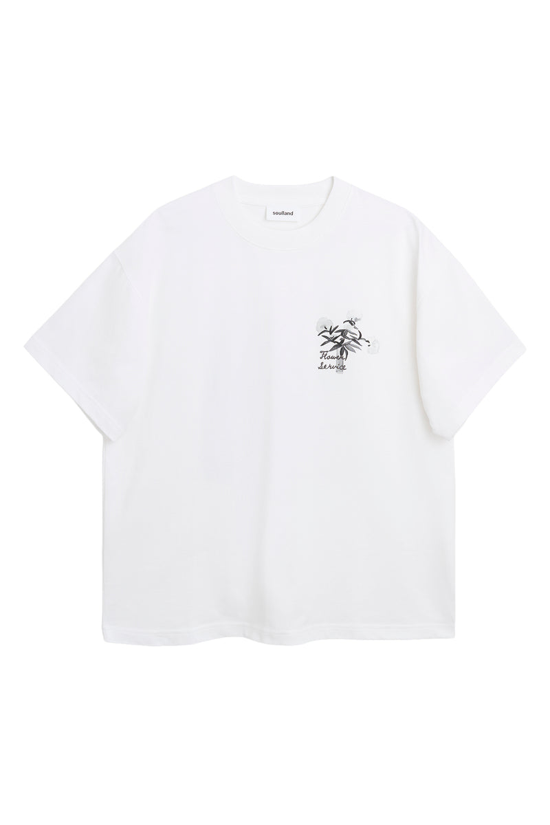 SOULLAND KAI monochrome T-shirt T-shirt White