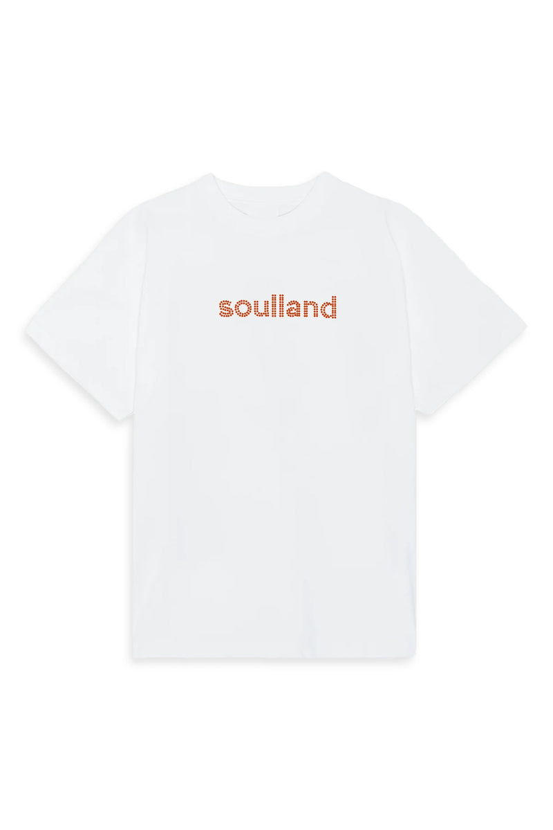 SOULLAND KAI rhinestone T-shirt T-shirt White