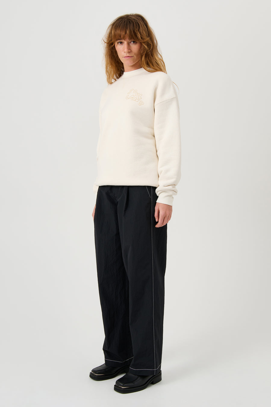 SOULLAND KODA sweatshirt Sweatshirt/hoodie Off White