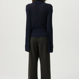 SOULLAND KIKI polo jumper Knitwear Navy