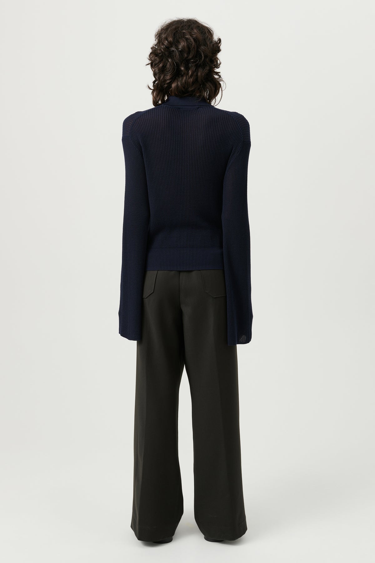SOULLAND KIKI polo jumper Knitwear Navy