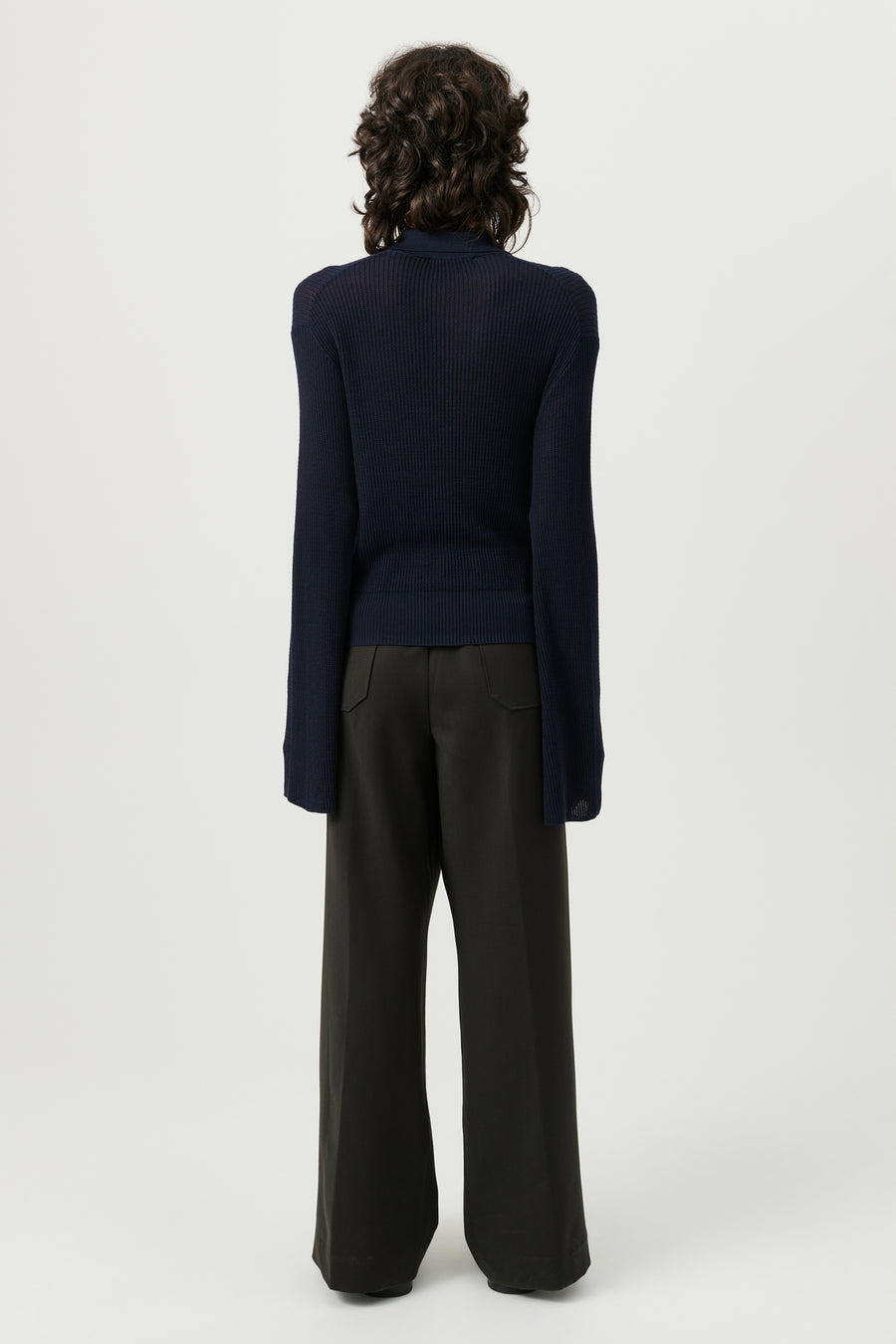 SOULLAND KIKI polo jumper Knitwear Navy