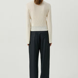 SOULLAND Kiki Polo Jumper Knitwear Off White