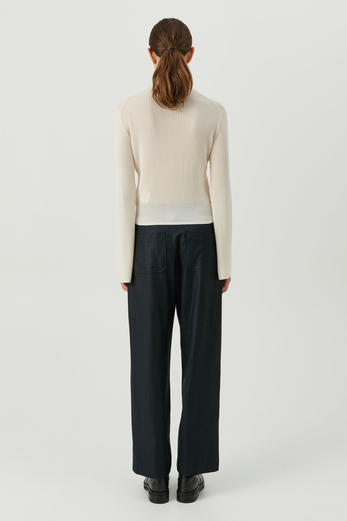SOULLAND Kiki Polo Jumper Knitwear Off White