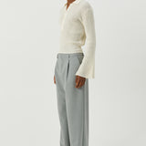 SOULLAND Kiki Polo Jumper Knitwear Off White