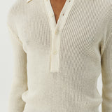 SOULLAND Kiki Polo Jumper Knitwear Off White