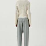 SOULLAND Kiki Polo Jumper Knitwear Off White