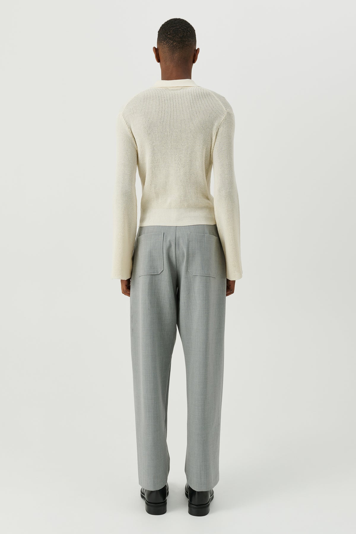 SOULLAND Kiki Polo Jumper Knitwear Off White