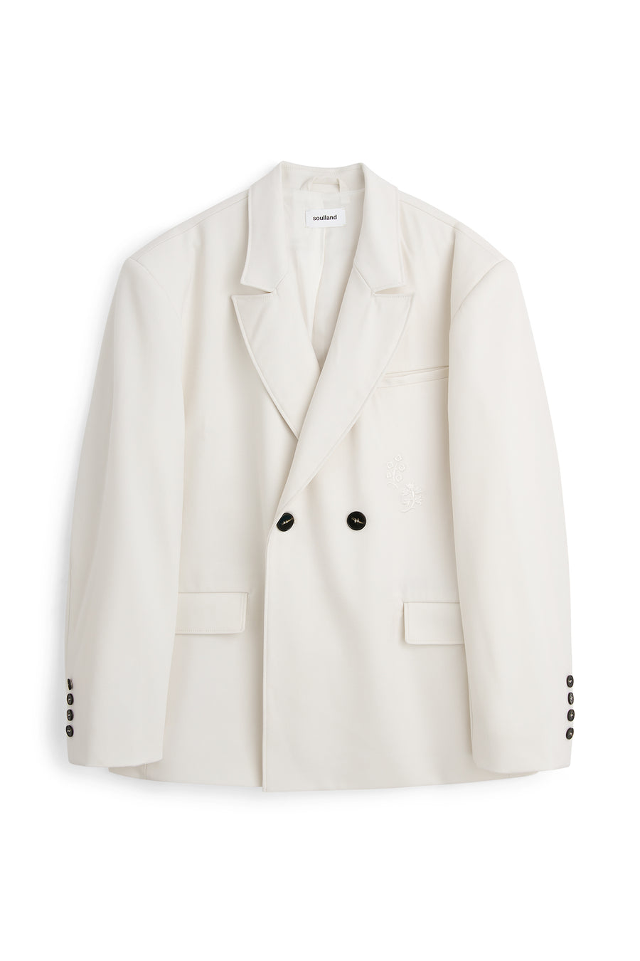SOULLAND LETO blazer Jacket/coat/vest White