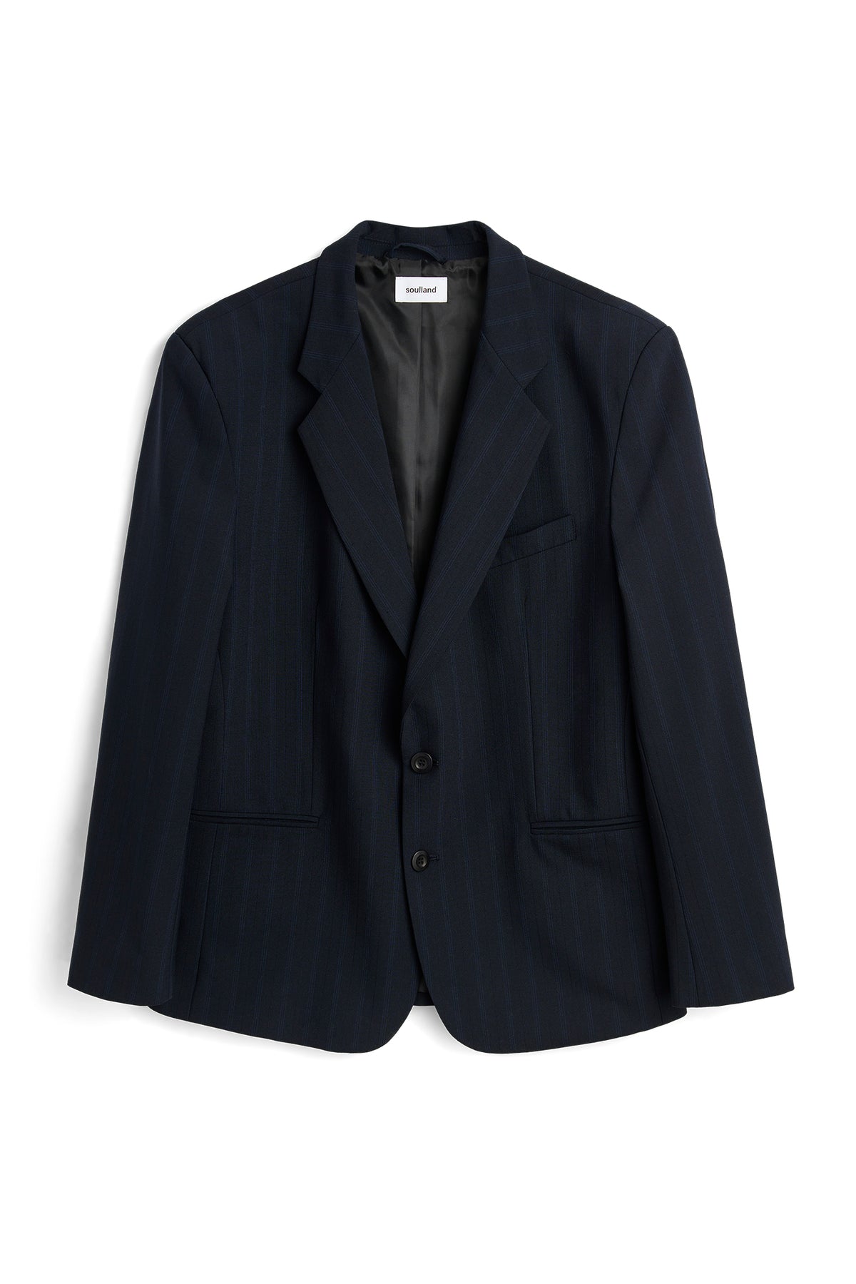 SOULLAND LUCA stripe Suit jacket Blue