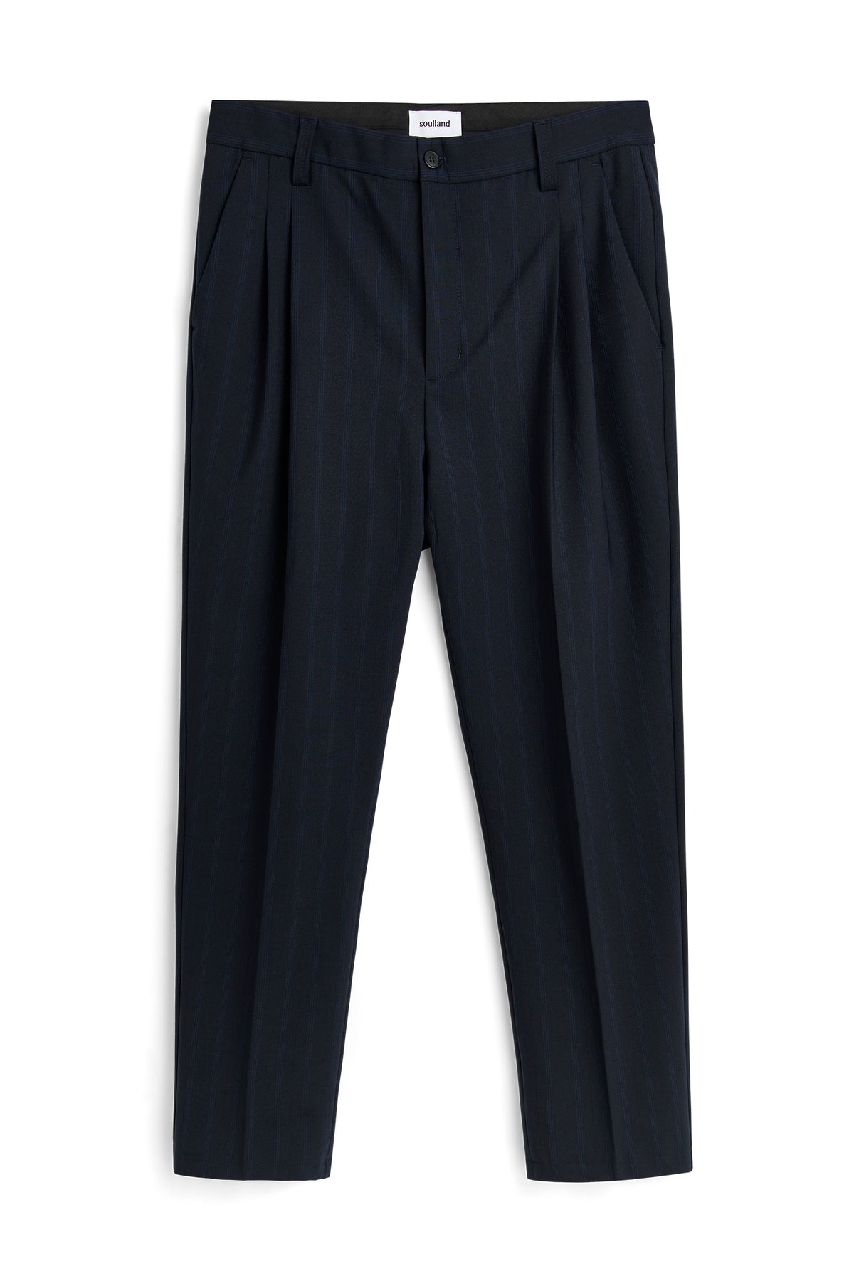 SOULLAND MARCO stripe Pants Blue