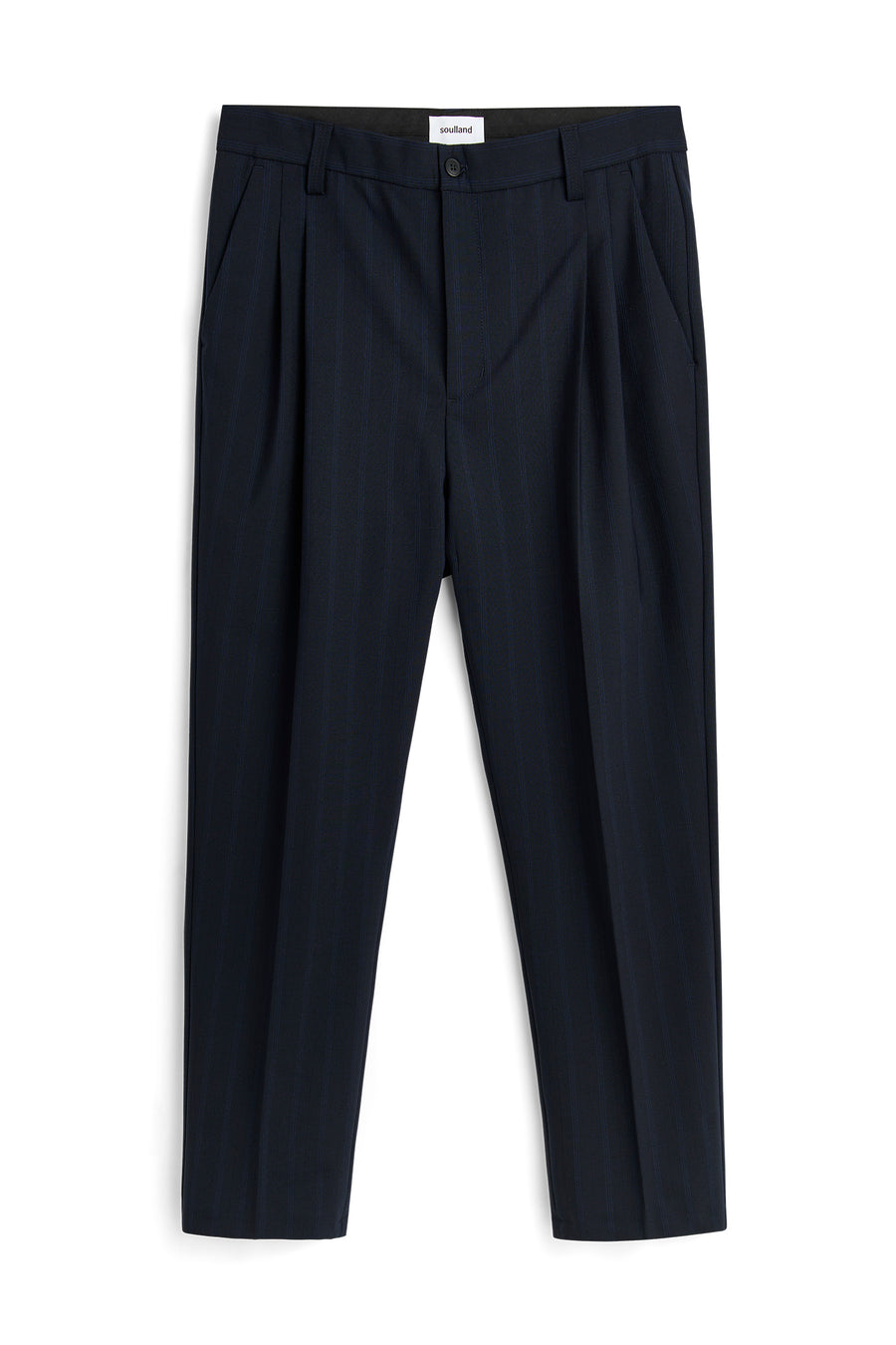 SOULLAND MARCO stripe Pants Blue