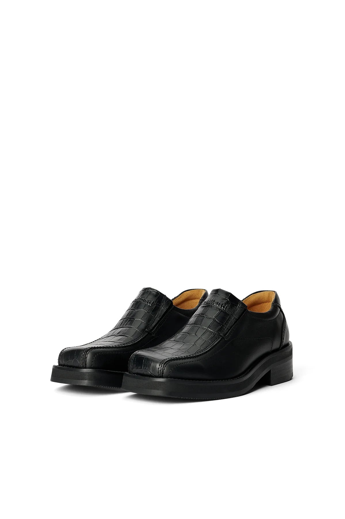 SOULLAND MOOG croco loafers Footwear Black