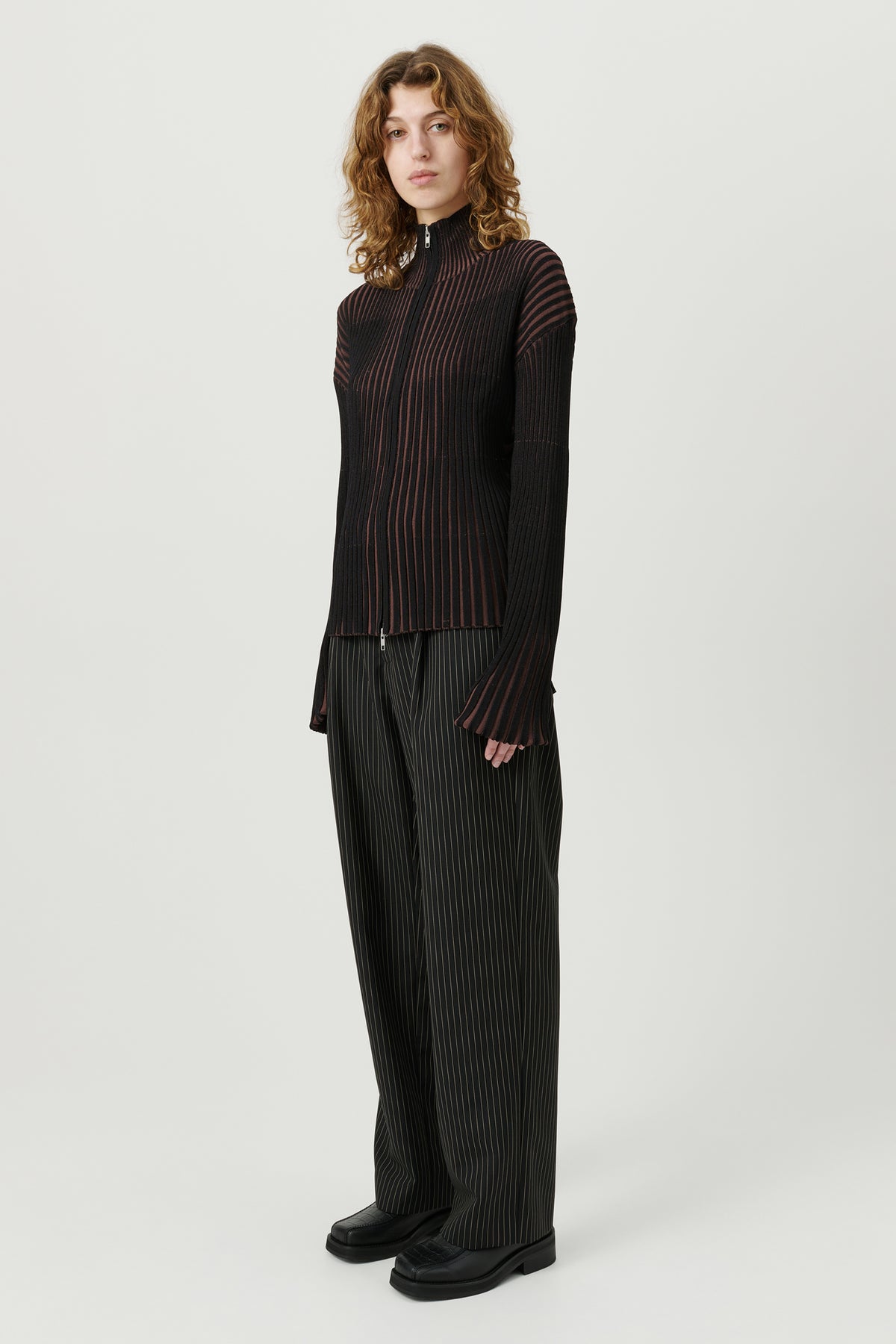 SOULLAND NIKA top Knitwear Brown Multi