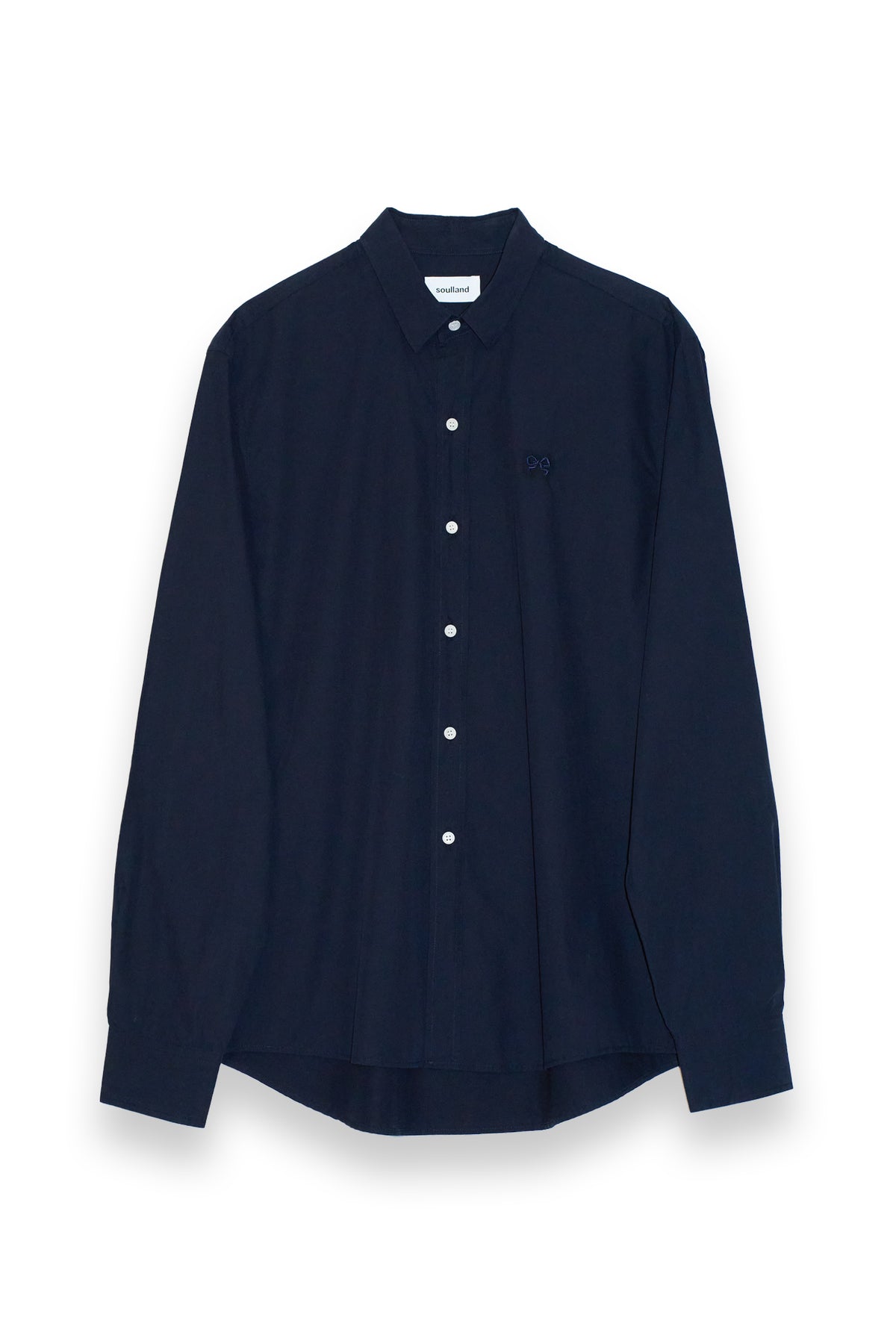 SOULLAND OLLIE poplin shirt Shirt Navy